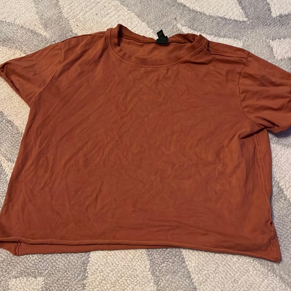 Orangish-Brown Wild Fable Crop Top